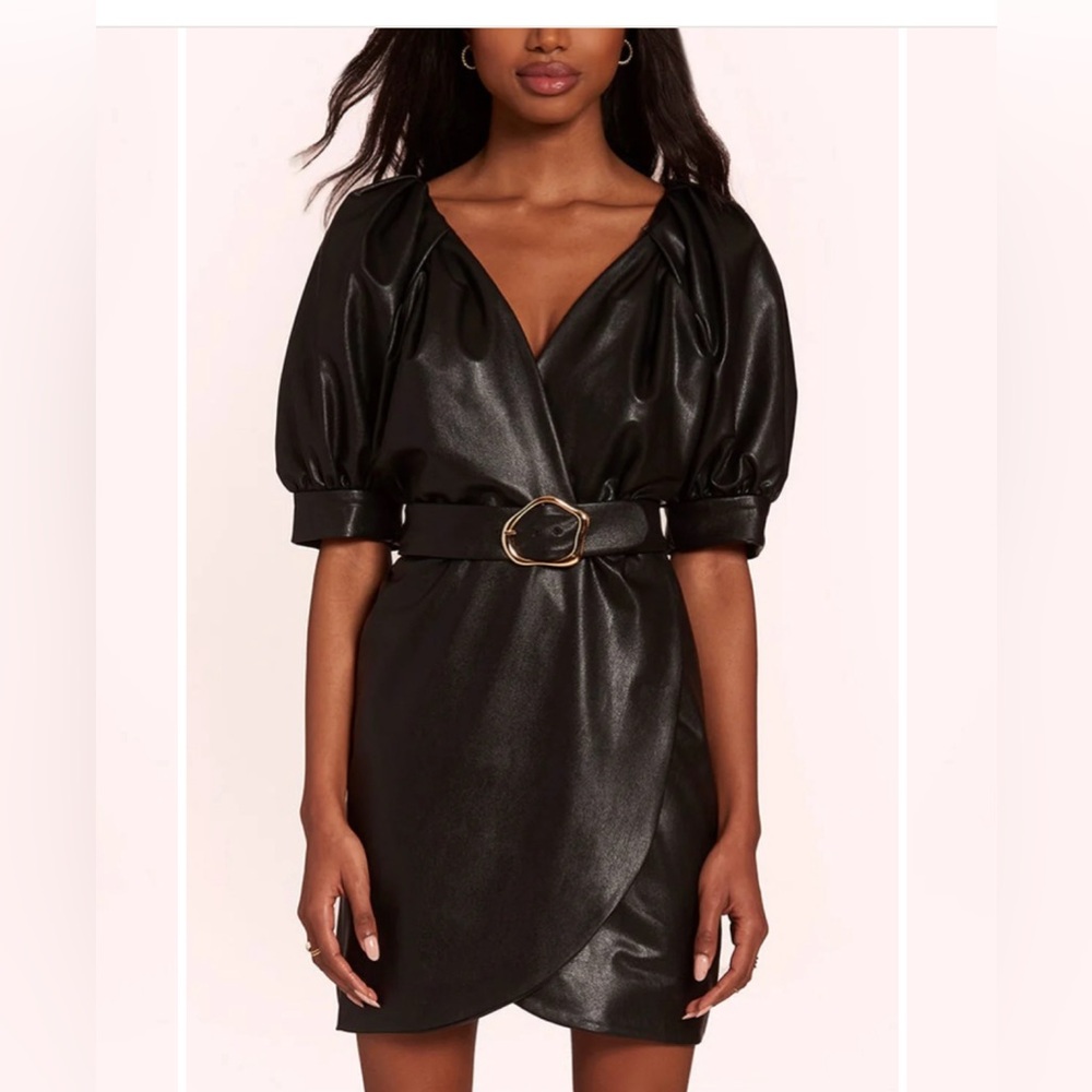 Amanda Uprichard DURAND MINI DRESS—- Belt missing
